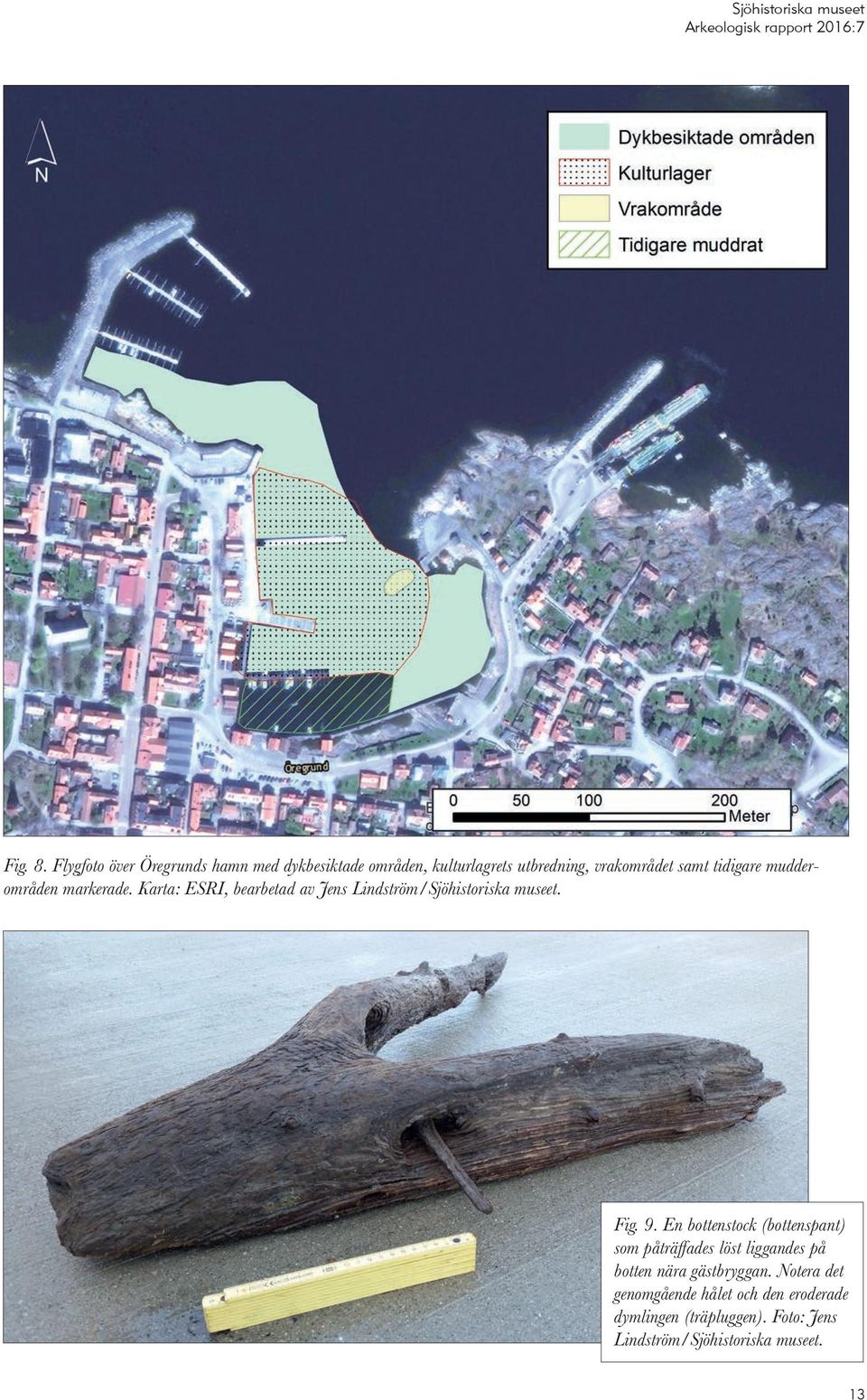 tidigare mudderområden markerade. Karta: ESRI, bearbetad av Jens Lindström/Sjöhistoriska museet. Fig. 9.