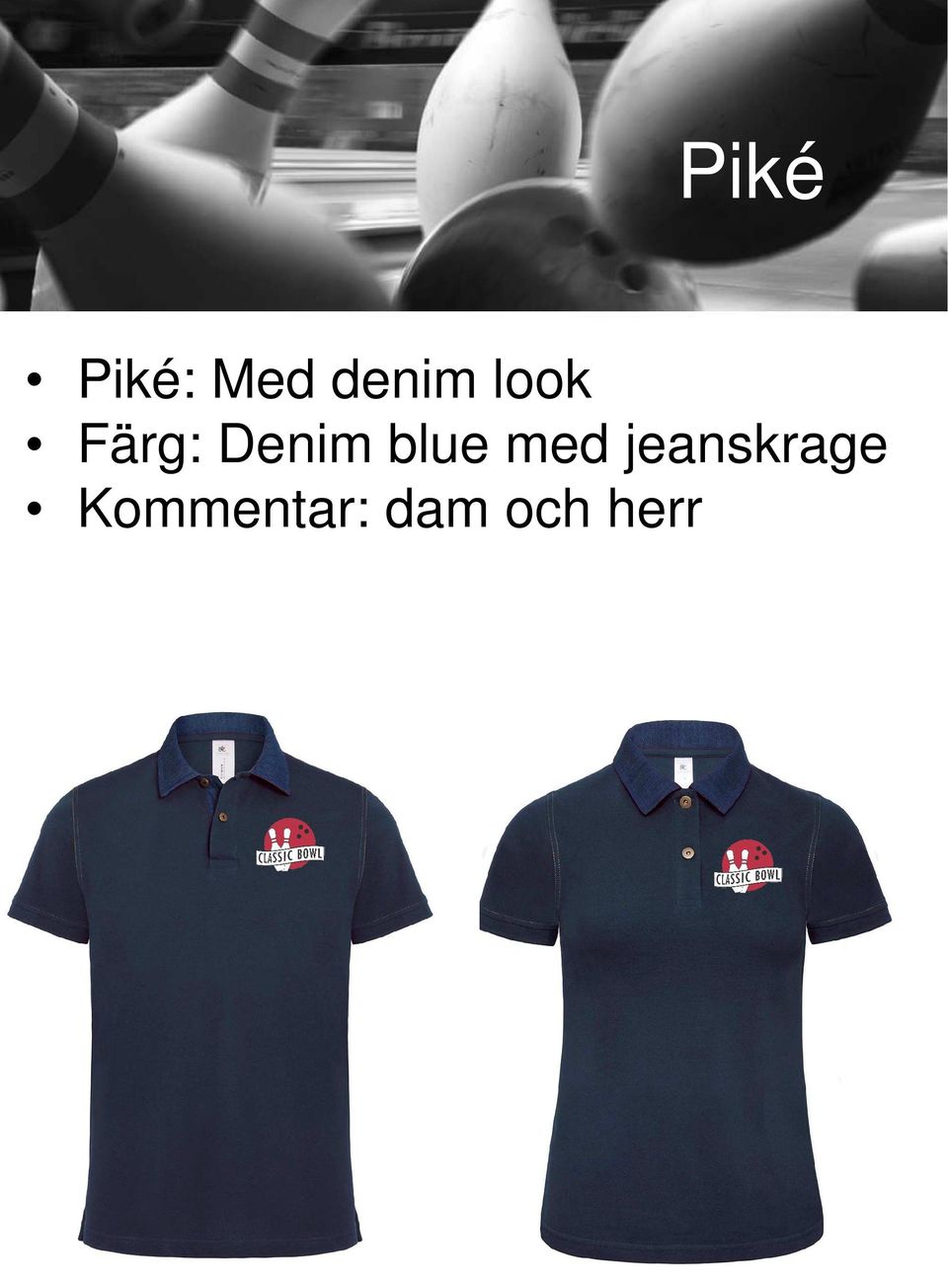 blue med jeanskrage