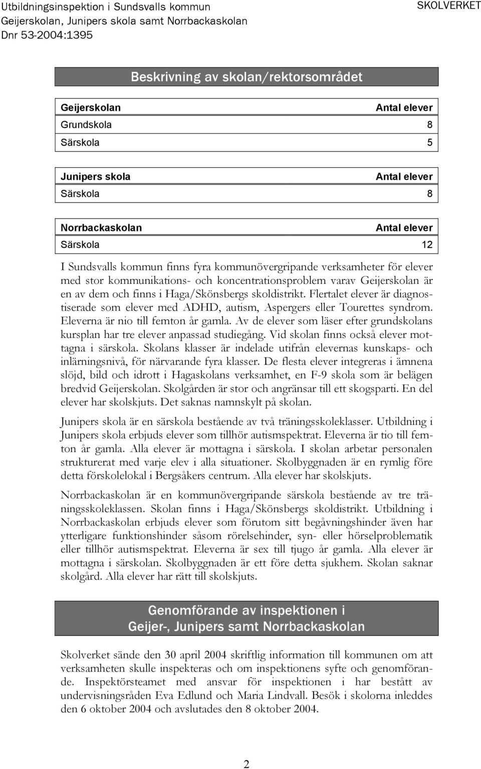 Flertalet elever är diagnostiserade som elever med ADHD, autism, Aspergers eller Tourettes syndrom. Eleverna är nio till femton år gamla.