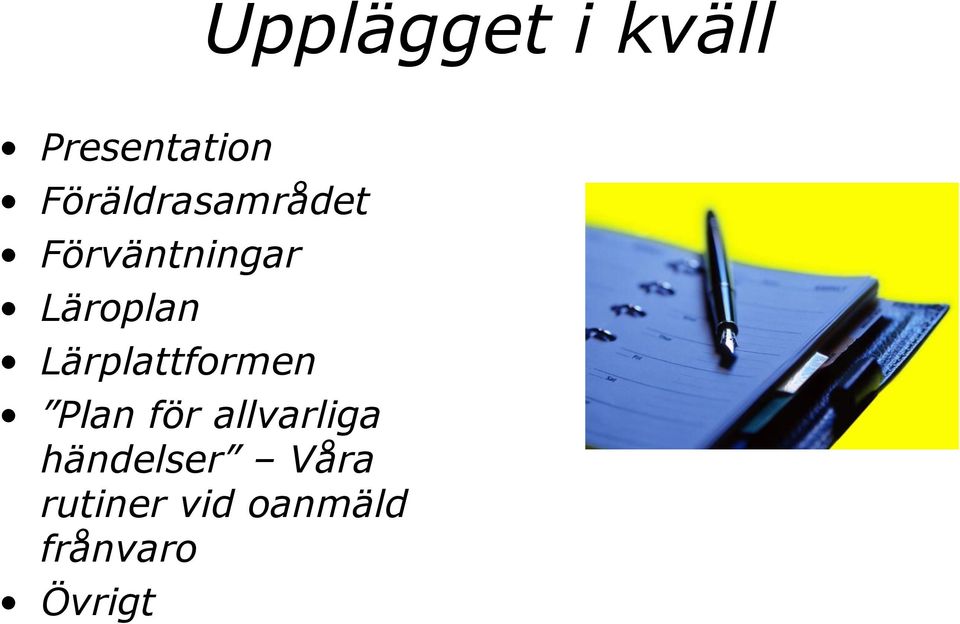 Läroplan Lärplattformen Plan för