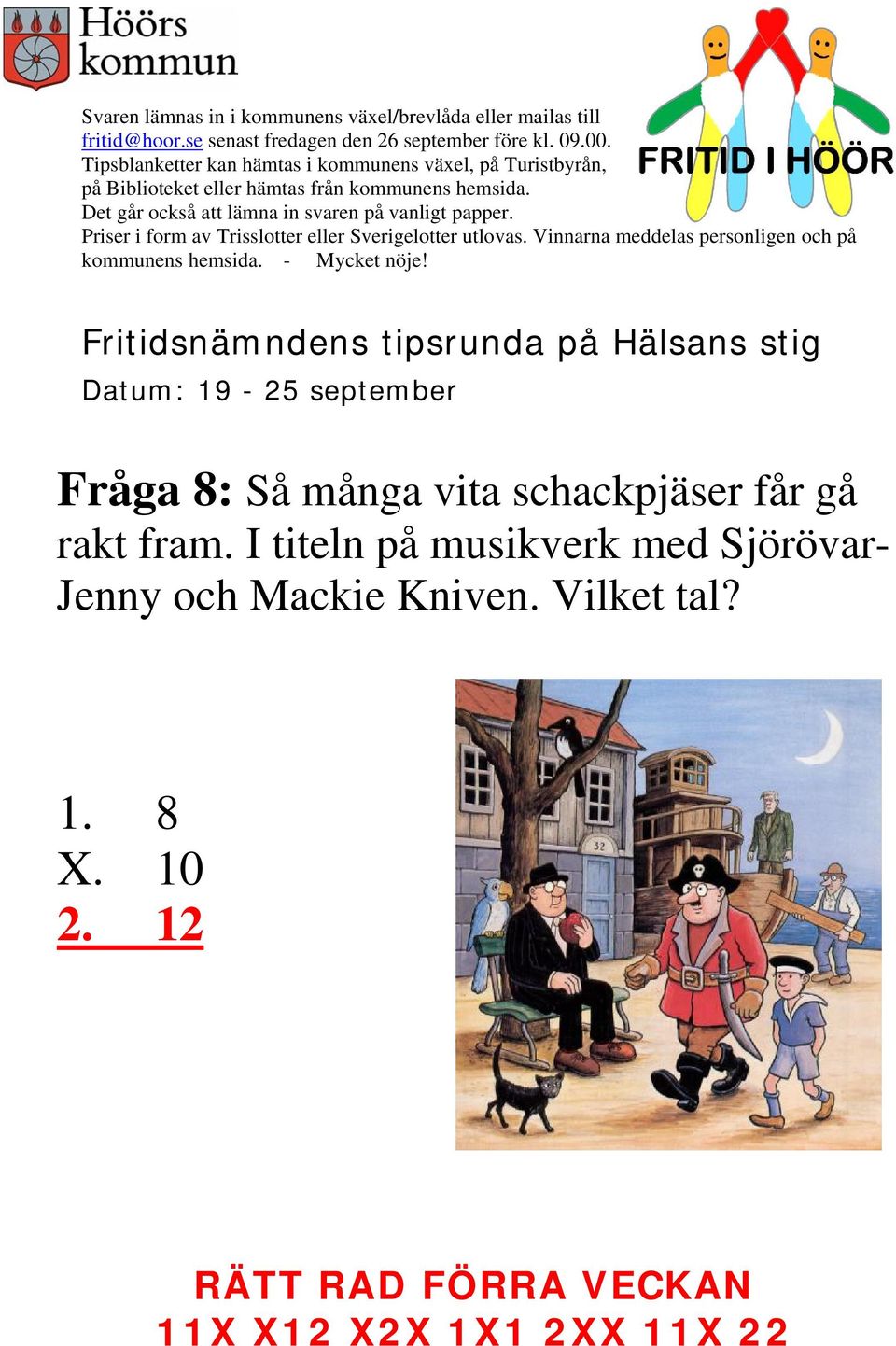 I titeln på musikverk med Sjörövar-