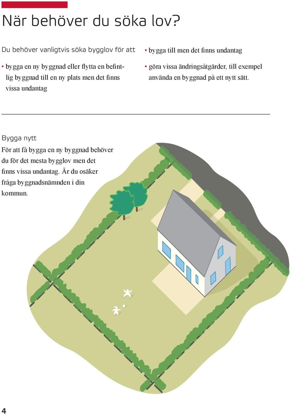 ändringsåtgärder, till exempel använda en byggnad på ett nytt sätt.