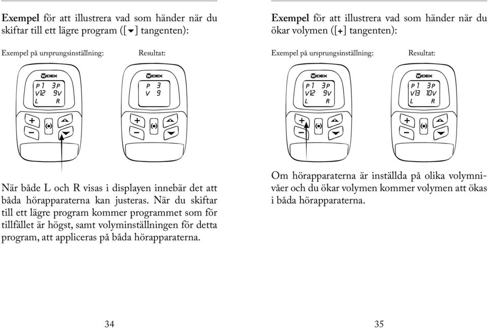 hörapparaterna kan justeras.