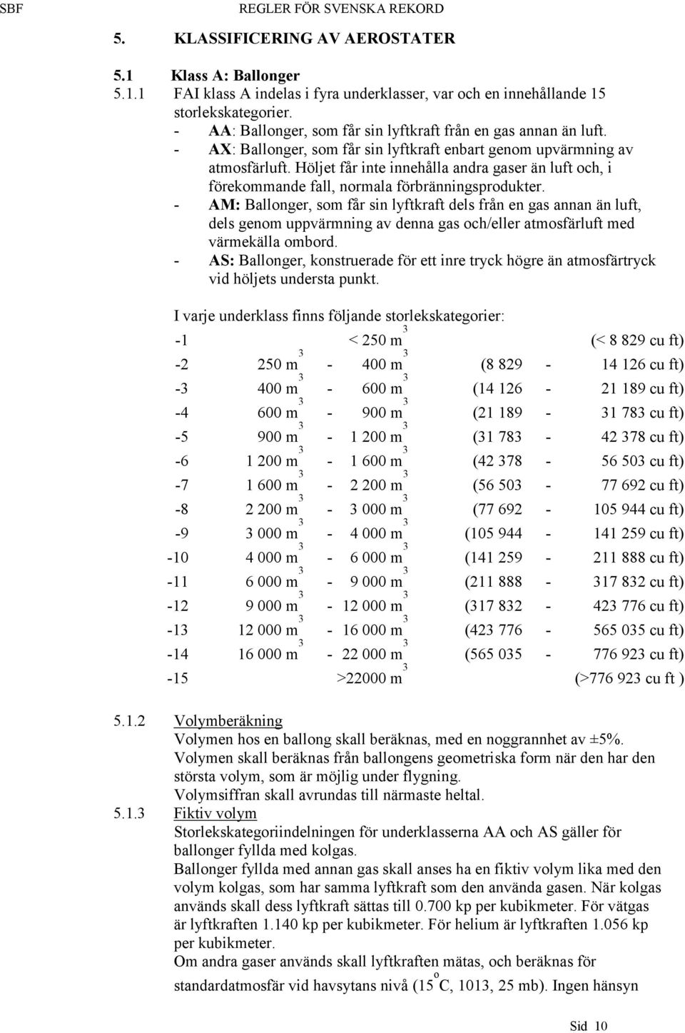 Höljet får inte innehålla andra gaser än luft och, i förekommande fall, normala förbränningsprodukter.