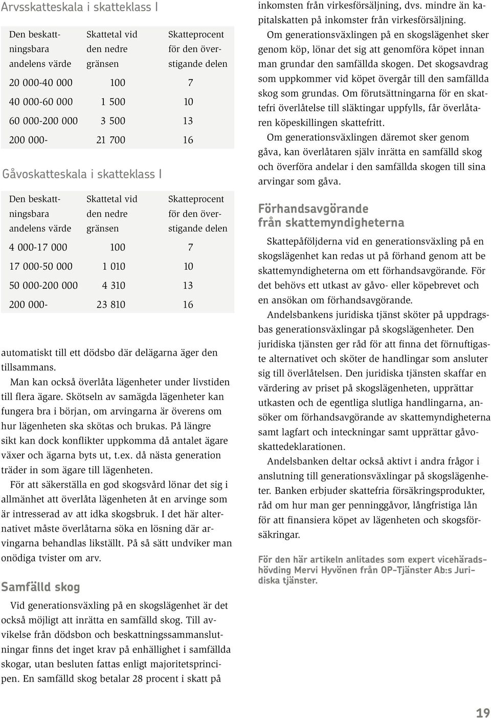 000-50 000 1 010 10 50 000-200 000 4 310 13 200 000-23 810 16 automatiskt till ett dödsbo där delägarna äger den tillsammans. Man kan också överlåta lägenheter under livstiden till flera ägare.