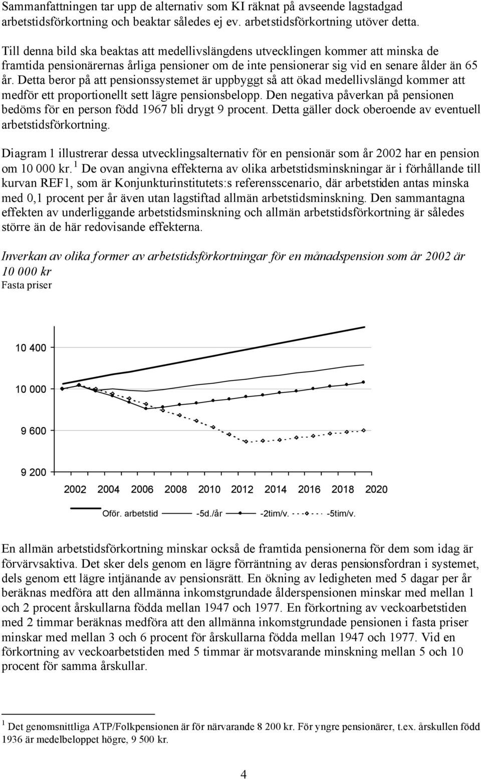 Detta beror på att pensionssystemet är uppbyggt så att ökad medellivslängd kommer att medför ett proportionellt sett lägre pensionsbelopp.