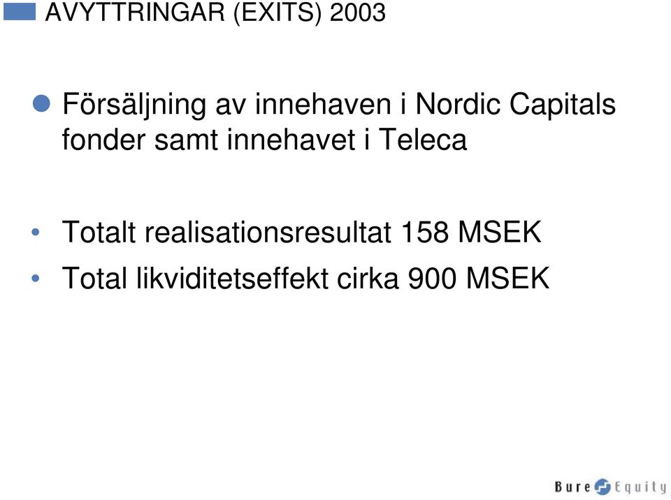 innehavet i Teleca Totalt