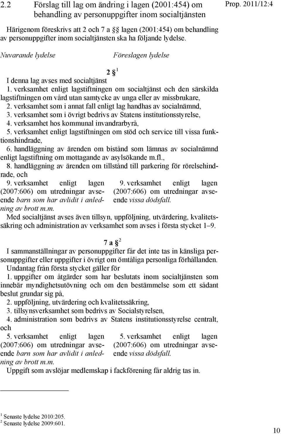 verksamhet enligt lagstiftningen om socialtjänst och den särskilda lagstiftningen om vård utan samtycke av unga eller av missbrukare, 2.