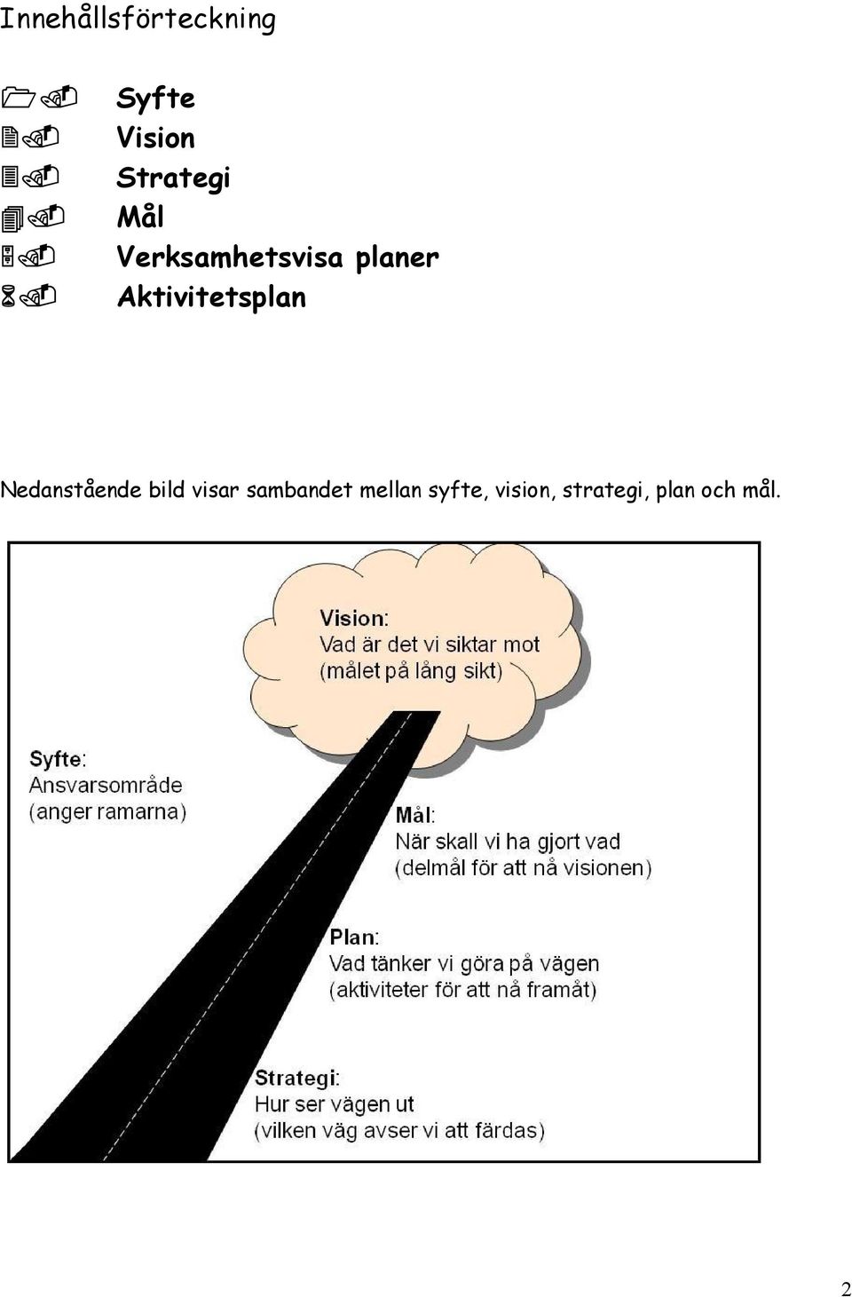 Aktivitetsplan Nedanstående bild visar