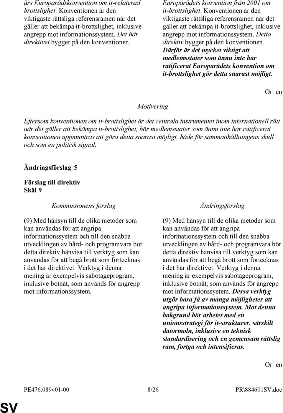 Konventionen är den viktigaste rättsliga referensramen när det gäller att bekämpa it-brottslighet, inklusive angrepp mot informationssystem. Detta direktiv bygger på den konventionen.