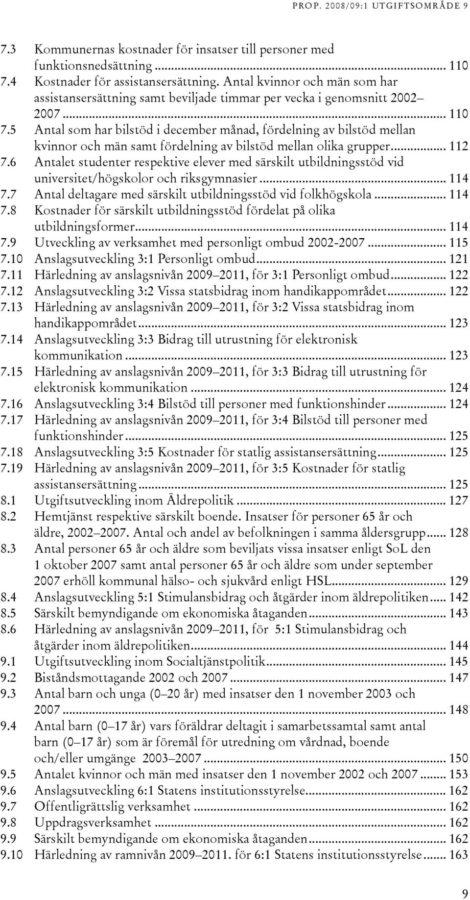 5 Antal som har bilstöd i december månad, fördelning av bilstöd mellan kvinnor och män samt fördelning av bilstöd mellan olika grupper... 112 7.