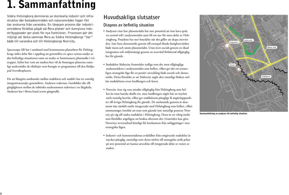 Processen gör det möjligt att länka samman flera av Södra Helsingborgs öar både till varandra och till Helsingborgs Norrcity.