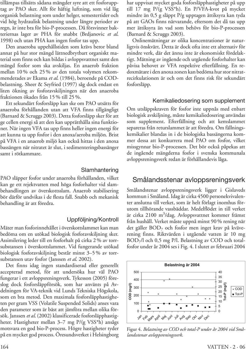 Då försvinner bakteriernas lager av PHA för snabbt (Brdjanovic et al. 1998) och utan PHA kan ingen fosfor tas upp.