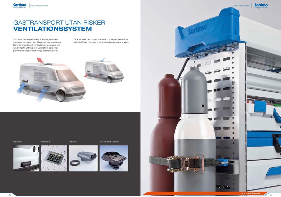 sortimo erbjuder ett ventilationssystem som kan användas till luftning eller ventilation, beroende på om du transporterar tunga