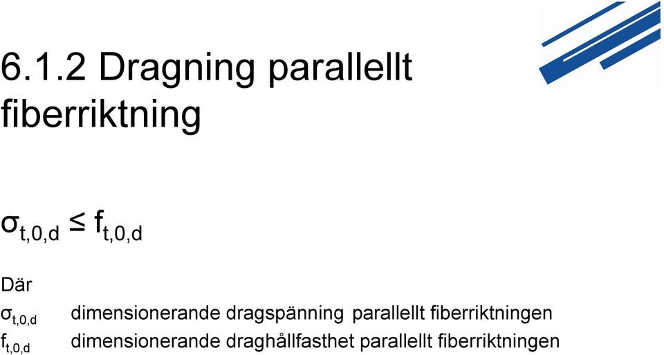 dragspänning parallellt fiberriktningen