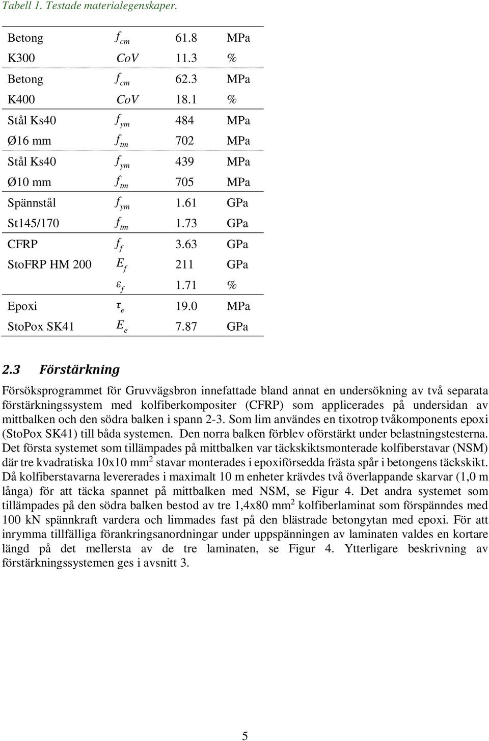 71 % Epoxi τ e 19.0 MPa StoPox SK41 E e 7.87 GPa 2.