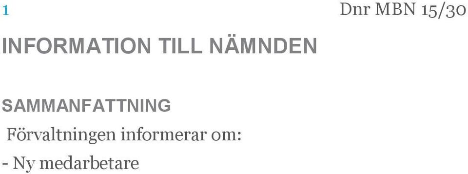 NÄMNDEN Förvaltningen