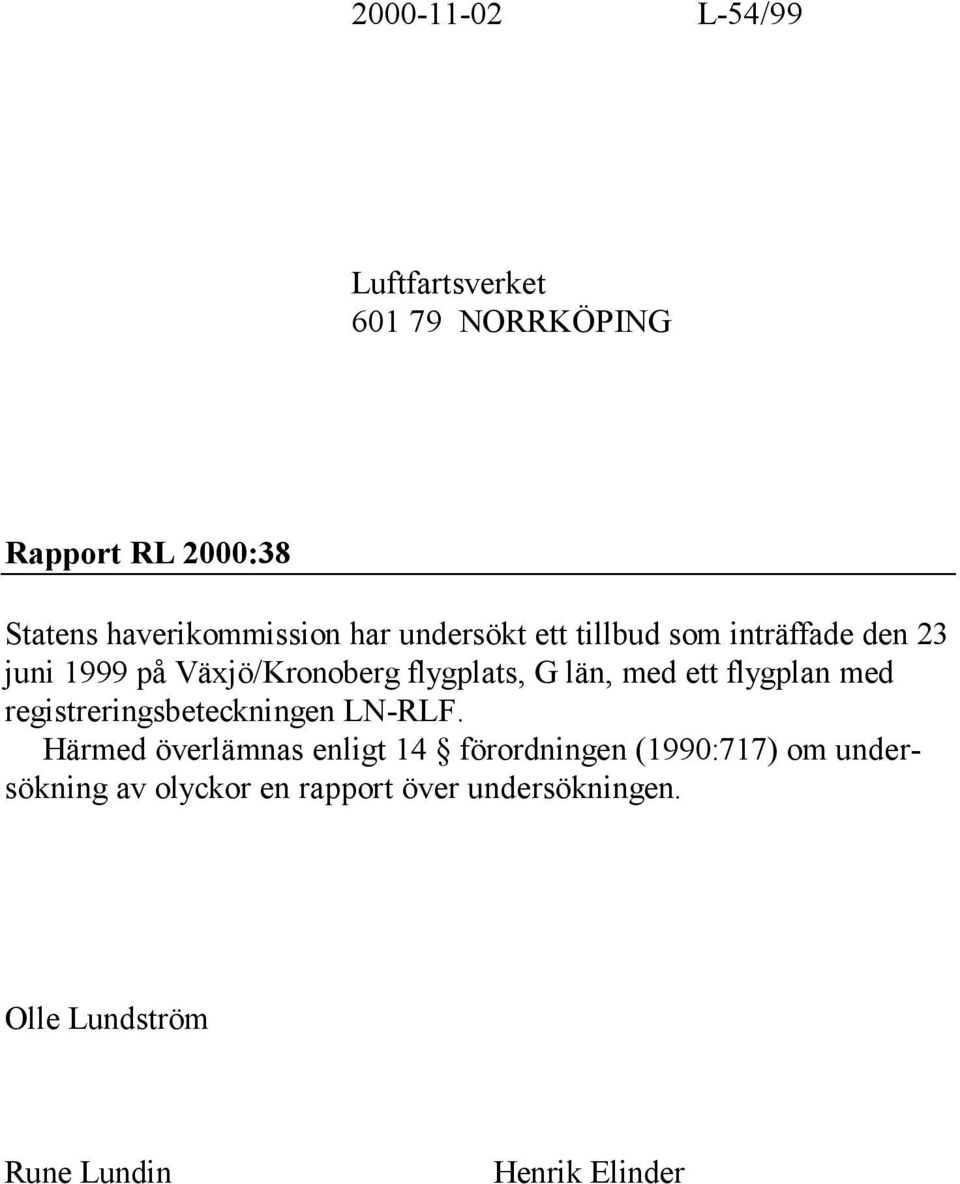 ett flygplan med registreringsbeteckningen LN-RLF.