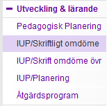 4 IUP/Skriftligt omdöme I samband med utvecklingssamtalet får ditt barn ett skriftligt omdöme i varje ämne.