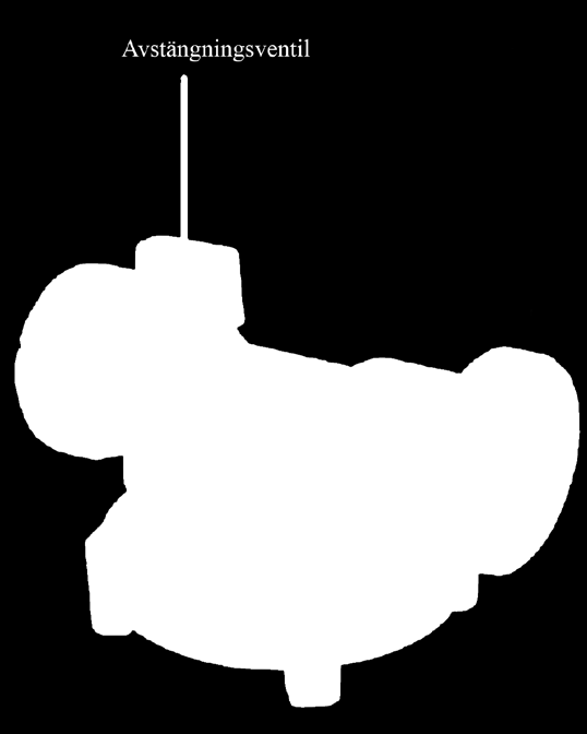 Rengöringsinstruktion till Xylem LOWARA Ecocirc PRO 1. Innan du börjar ska du se till att koppla bort pumpen från elnätet. 2. Stäng avstängningsventilen (se figur 1). Figur 1.