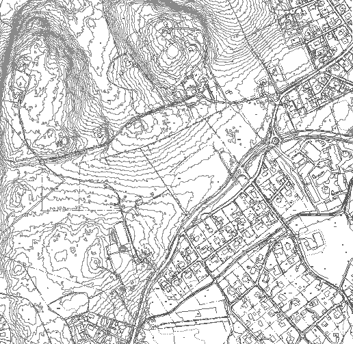 ra04s 2011-02-17 Sektion A Figur 3 Läge beräkningssektion Stabilitetsanalyserna har utförts med dränerad analys med Slope/W version 8.0.10.6504 (GeoStudio 2012).