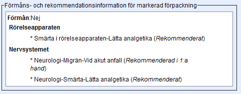 Rekmmendatiner I SIL har varje förpackningsstrlek en individuell rekmmendatinsnivå.