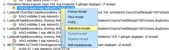 1.8 E-recept Sm ett alternativ till att skriva ut ett recept på papper går det att skicka sm e-recept direkt till ett aptek eller till en receptbrevlåda.