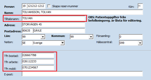 Rutin 2(11) Patientuppgifterna visas. Om det är första gången patienten söker vård (finns inte registrerad i ELVIS sedan tidigare) ska patientuppgifterna sparas innan en registrering kan starta.