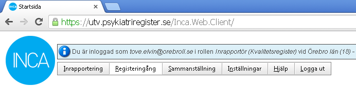 Pausa en registrering Du har möjlighet att pausa en registrering. Det kan vara nödvändigt om du till exempel inte har alla uppgifter till hands för att kunna fylla i samtliga frågor i formuläret.