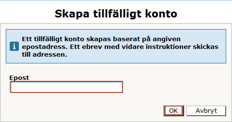 1. Om du har glömt ditt lösenord klickar du på Glömt lösenord längst upp