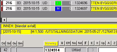 Prissätta utförda orders Är en order blå så är det chaufförens sätt att säga att den är klar för att prissättas. Notera att chauffören kan ha lämnat ett internt meddelande till er.