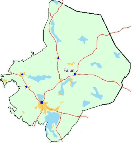 FALU KOMMUN Folkmängd 55 685 Yta (km²) 2 288 Befolkningstäthet 24 (inv/km²) Tätortsgrad 82,5 (84) Mediantid till 1, min (1) räddningsinsats 95 % 17 min 1 8 6 4 2 Tid till räddningstjänst Falun 1 8 6