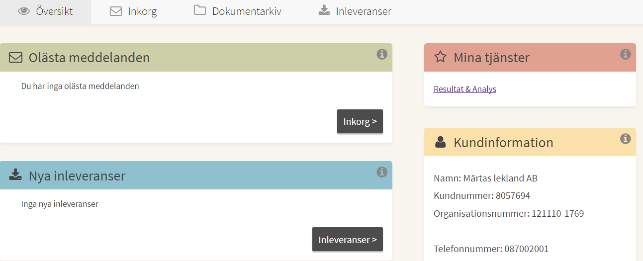 RESULTAT & ANALYS I MITTKONTOR RESULTAT & ANALYS I MITTKONTOR När du loggar in i