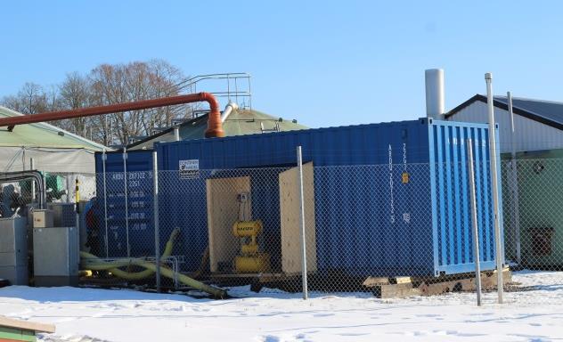 Mål 260 m 3 rötkammare Demonstrera ett fungerande system för uppgradering av biogas till två gaskvalitéer vid Sötåsens biogasanläggning DIN 51624 (German standard for gas with a lower methane