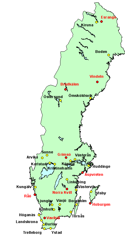 IVL-rapport C 35 Luftkvaliteten i Sverige 2013 och vintern 20 Figur 4.1 Deltagande kommuner i Urbanmätnätet år 2013 och vinterhalvåret 20.