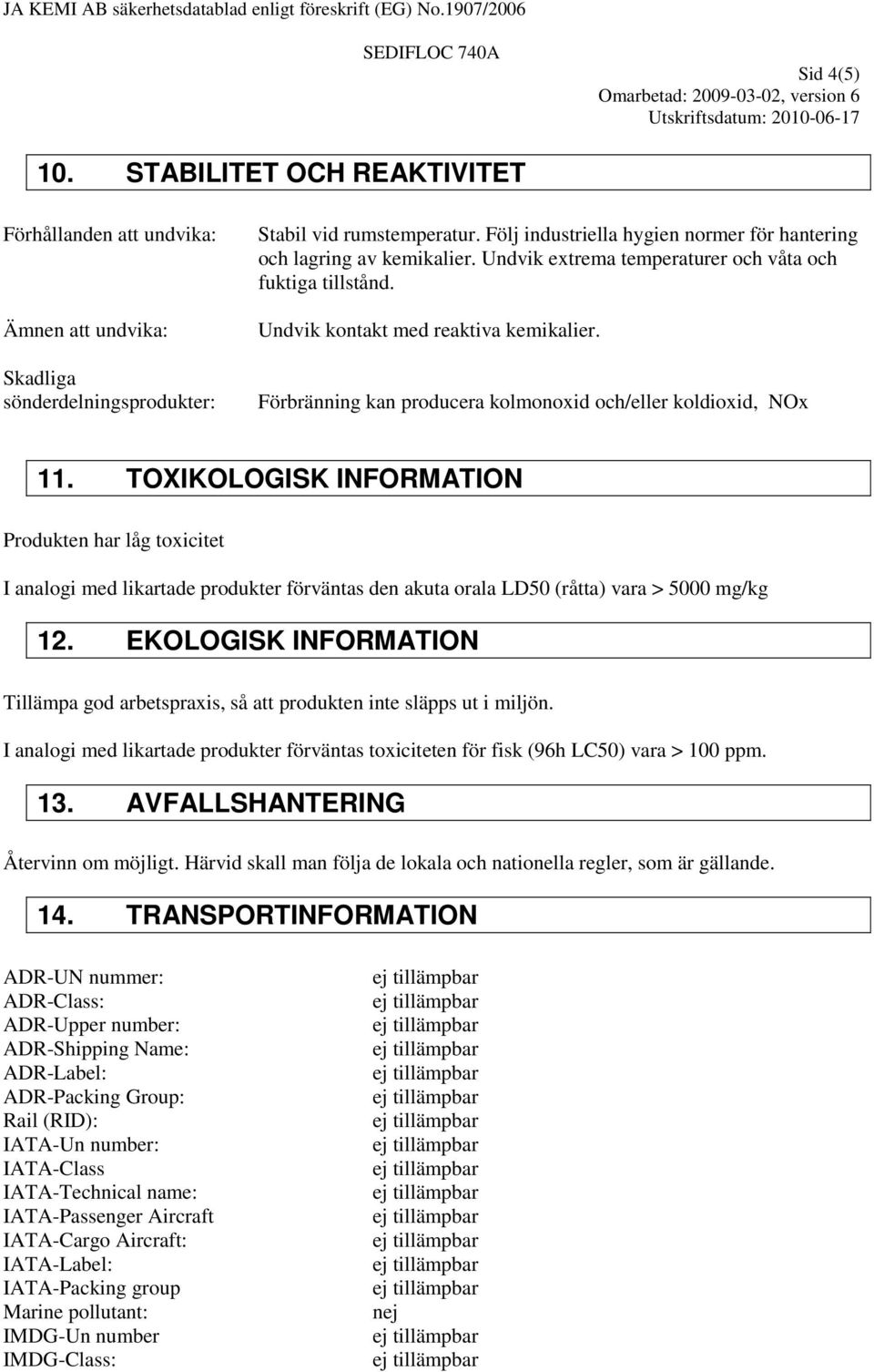 Förbränning kan producera kolmonoxid och/eller koldioxid, NOx 11.