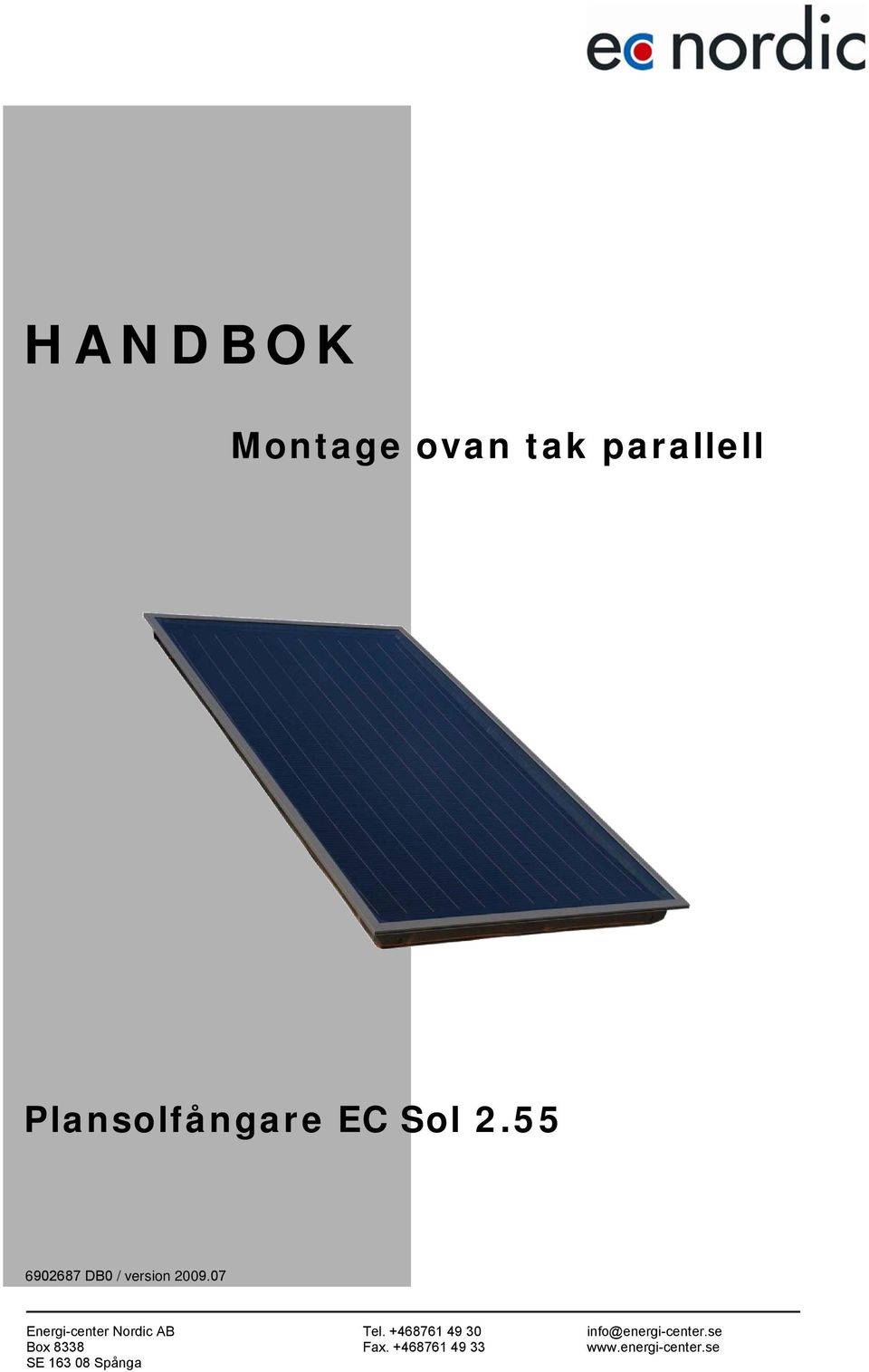 Plansolfångare EC Sol