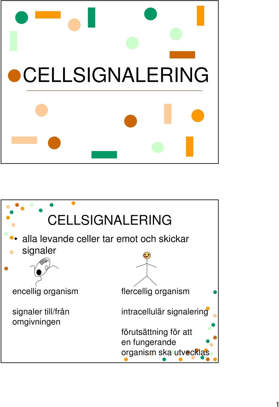 till/från omgivningen flercellig organism intracellulär