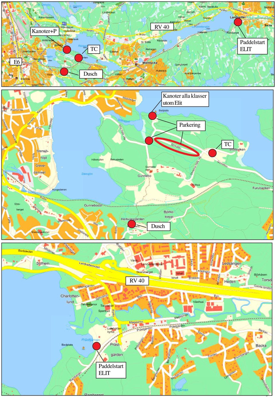 Kanoter alla klasser utom