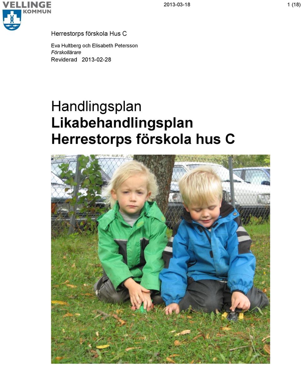 Förskollärare Reviderad 2013-02-28