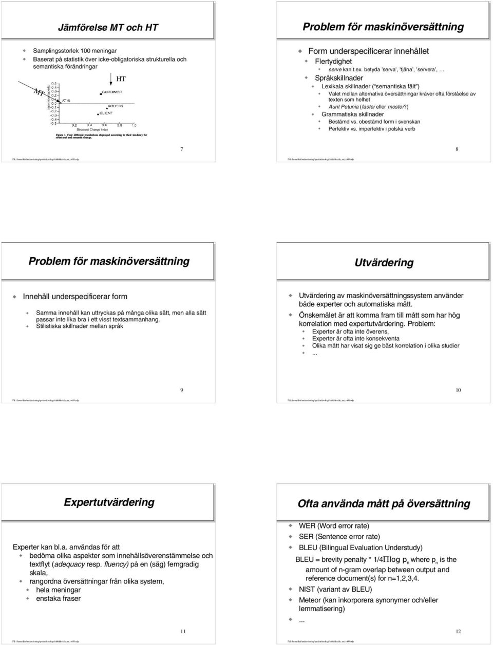 Form underspecificerar innehållet Flertydighet serve kan t.ex.