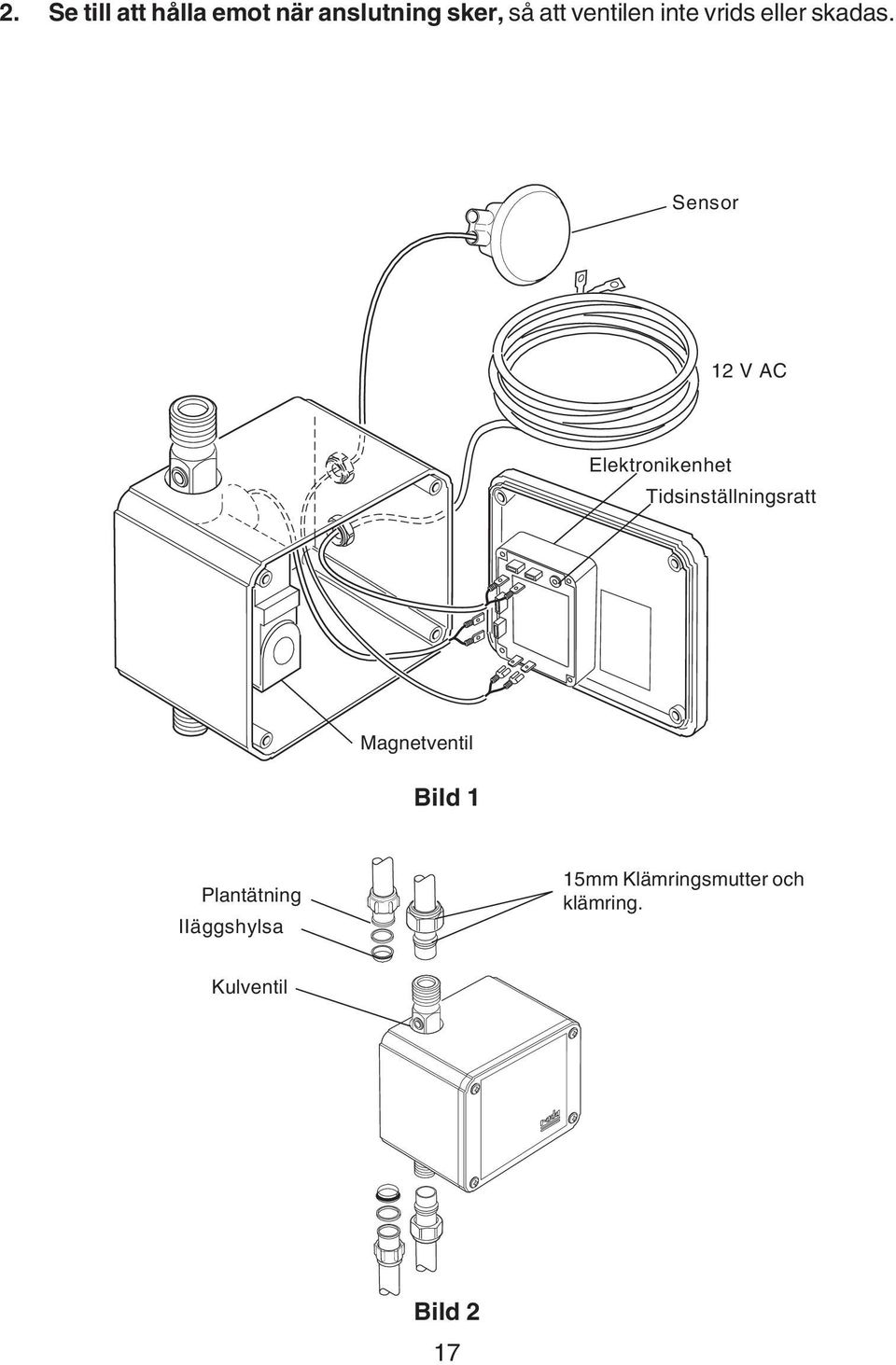 Sensor 12 V AC Elektronikenhet Tidsinställningsratt