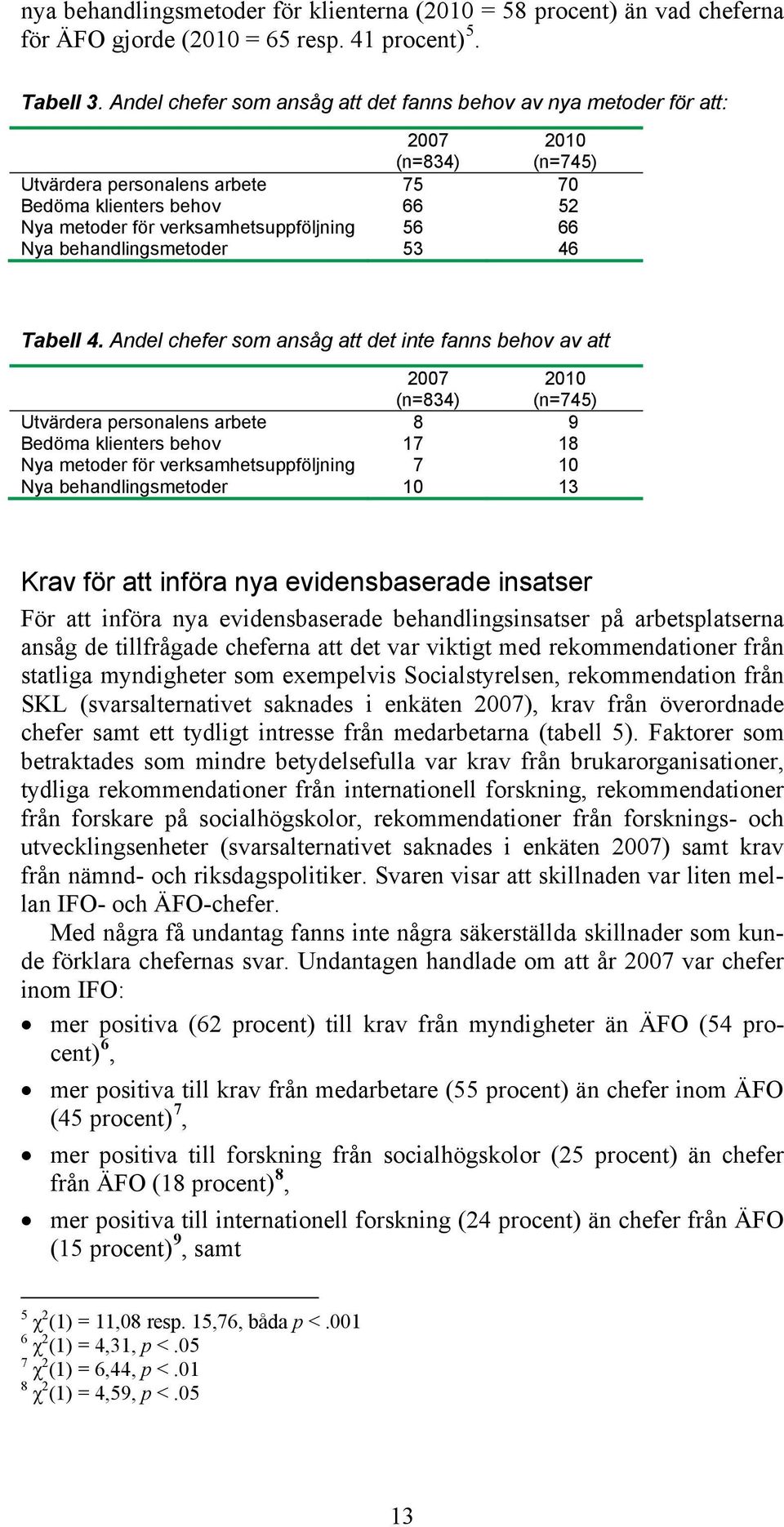 66 Nya behandlingsmetoder 53 46 Tabell 4.