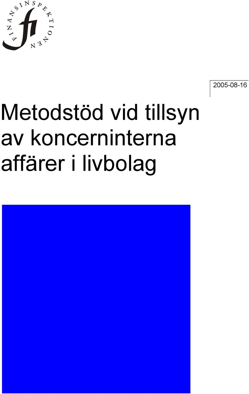 tillsyn av