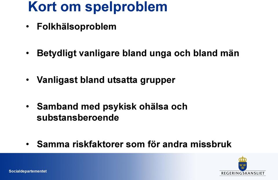 utsatta grupper Samband med psykisk ohälsa och