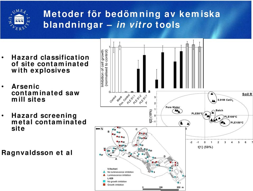 01M CaCl 2 Soil R Hazard screening metal contaminated site N B C t[2] (18%) 1 0-1 -2-3 Pore Water Worm PLE50 C Batch