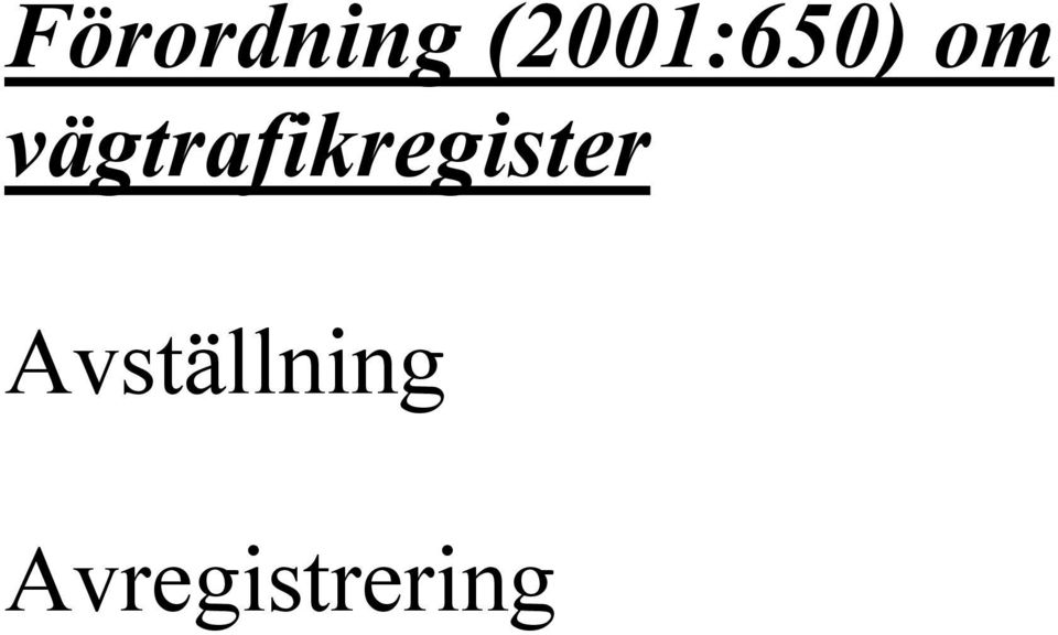 vägtrafikregister