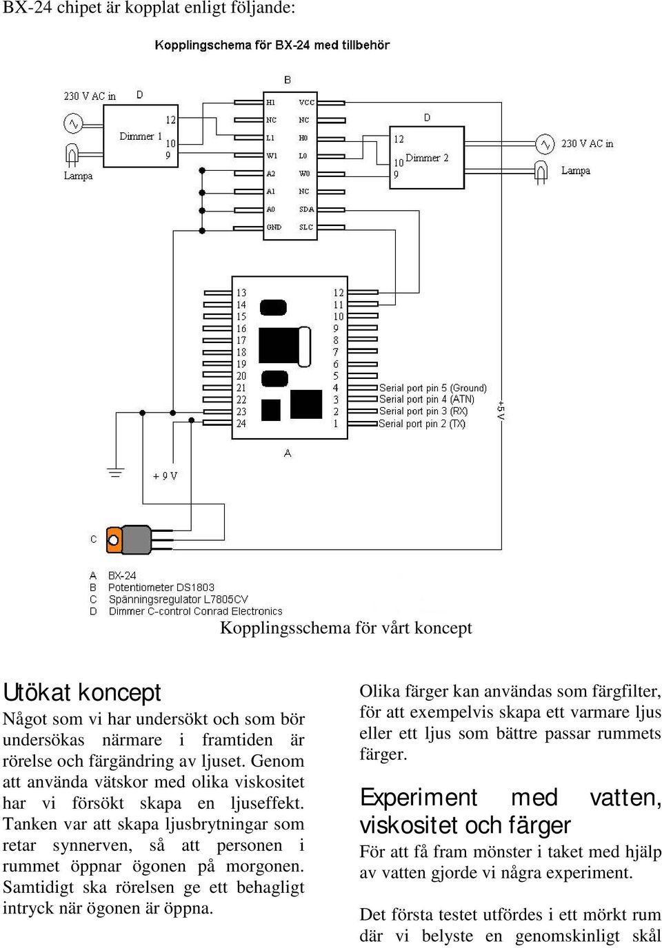 Samtidigt ska rörelsen ge ett behagligt intryck när ögonen är öppna.