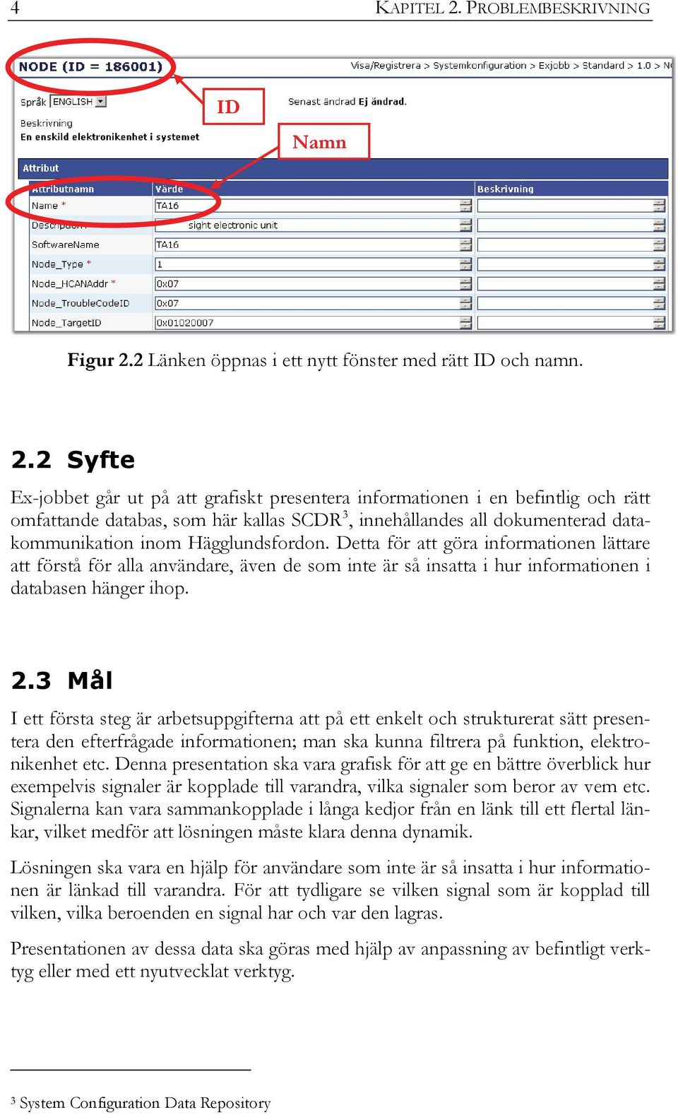 2 Länken öppnas i ett nytt fönster med rätt ID och namn. 2.