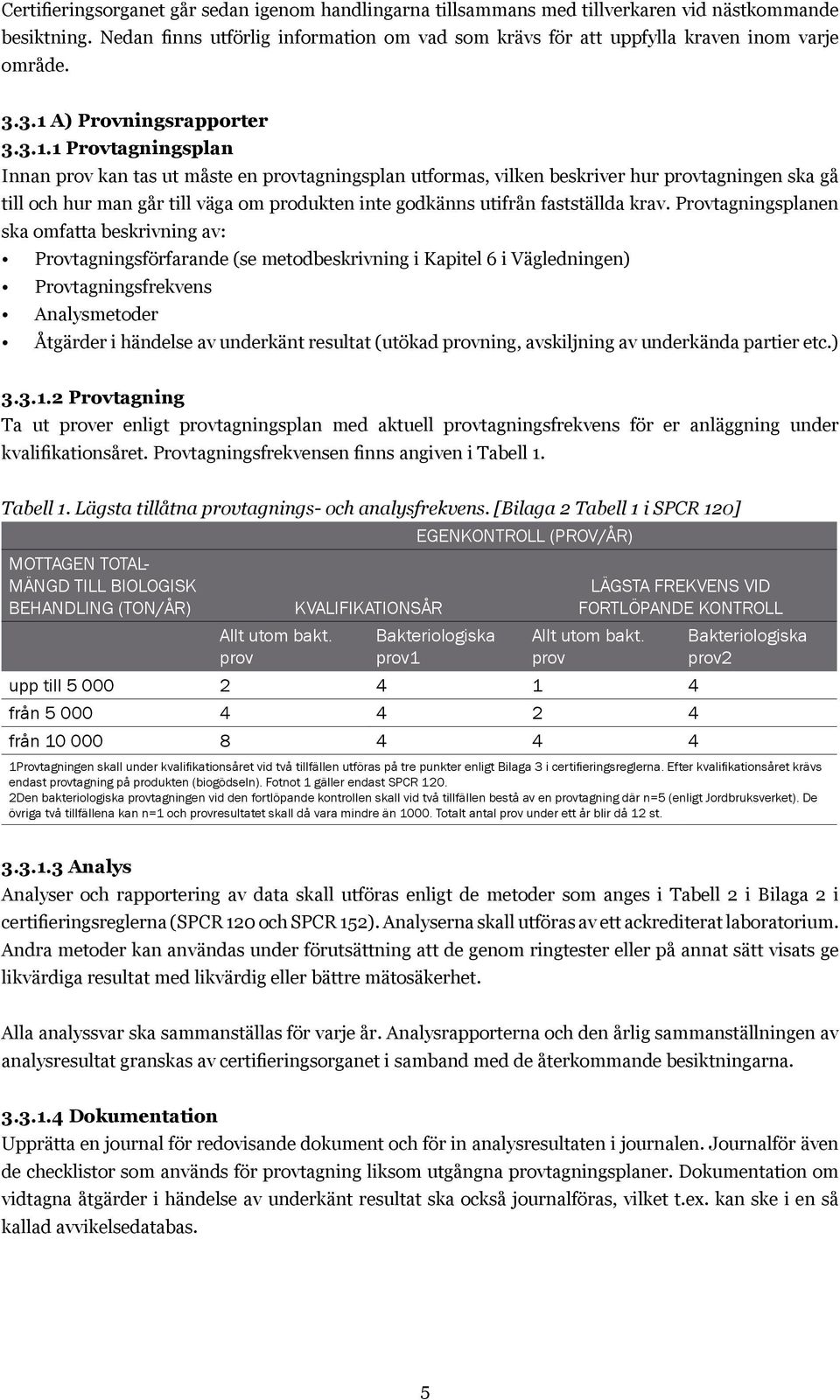 A) Provningsrapporter 3.3.1.